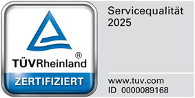 Automobile Deininger ist von TÜV Rheinland zertifiziert Bild mit Zertifikat von TÜV-Rheinland